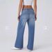 Women’s Vintage Washed Baggy Jeans – 90s Retro Wide-Leg Denim Pants (Light Blue/Navy/Indigo, Sizes S-2XL, Mid-Rise Relaxed Fit)_ecoleips.com