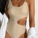 Women's Clothing One Piece Swimsuit For Women New Sexy Hollow Solid Color Tight Swimsuit Ins Style Swimsuit_ecoleips.com