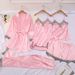 Women's Clothing pajamas five piece set Sexy lingerie Sexy pajamas Nightdress Ladies home clothes Simulation silk pajamas_ecoleips.com