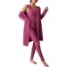 Women's Clothing Autumn And Winter Women's Casual Vest Cardigan Trousers Casual Outerwear Home Clothes Three Piece Set_ecoleips.com