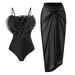 Women’s Clothing Backless Sexy New One Piece Swimsuit Women's Mesh Beach Skirt Swimsuit Suit_ecoleips.com