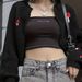 Cross-border European And American Women's Fashion New Style Hot Girl Design Printed Knitted Sweater Cardigan_ecoleips.com