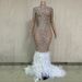 Women’s Clothing Evening Gown Dress Elegant Feather Trim Dress_ecoleips.com
