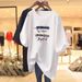 Women's Summer Short Sleeve T-Shirt Hong Kong Style Chic Loose Fit Half Sleeve Bodysuit Top Korean INS Fashion_ecoleips.com