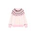 girl Christmas Sweet Style Color-Block Round Neck Pullover Knitted Sweater For Women Winter Long Sleeve Loose Base Shirt Blue_ecoleips.com