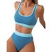 New Sports Bikini Set Fashion Casual Split Swimsuit Women European And American Export Cross Border Factory_ecoleips.com
