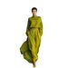 Women's Cotton Linen Pant Set High Neck Long Sleeve Top With Pleated Pocket Long Skirt Versatile Autumn Winter Casual Fashion_ecoleips.com