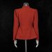 Women's Clothing Elegant Two Piece Suit, New Style: Long Sleeved Suit With Large Decorative Buttons + Solid Color Straight Leg Trousers For Women._ecoleips.com