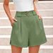Aria Basics Aria Basics European And American Cross-Border 2026 Summer New High-Waisted Fashion Casual Shorts Solid Color Comfortable_ecoleips.com