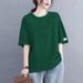 Spring And Summer Short-Sleeved Women's Clothing Designs With Stylish Labels And Sleeve Details; These T-Shirts Help Boo_ecoleips.com