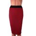 2025 Fashion Women's 8-Color Cotton Patch Waist Elastic Skirt_ecoleips.com