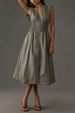 Women's Clothing Retro Sleeveless Leather Zipper Waist Long Dress_ecoleips.com