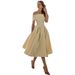 Dress New Summer Off Shoulder Bridesmaid Dress Short Satin Party Evening Dress Female_ecoleips.com