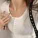 American Retro Style U-neck Short-sleeve T-shirt For Women, Summer Slim-fit, Waist-cinching, Pure And Alluring, Short_ecoleips.com