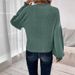 Women's Autumn/Winter Casual Plain Striped Round-Neck Long-Sleeve Loose-Fitting T-Shirt_ecoleips.com