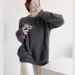 women's retro knit cardigan soft pink chunky sweater (sweet style, thickened w, casual oversized top, button front)_ecoleips.com