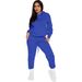 Trendy Hoodie & Jogger Set – Women's Casual Streetwear Sweatsuit (15 Colors, S-XXXL) | Soft Polyester Pullover & Lounge Pants_ecoleips.com