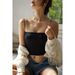 One-shoulder European And American Street Outerwear Camisole With Chest Pads, Beautiful Back Bra, Sexy Outerwear, French_ecoleips.com