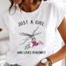 European And American Cross-border Foreign Trade Wholesale Women's Floral Butterfly Round-neck Plus-size Short-sleeve_ecoleips.com