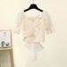 Women's Clothing Summer Milk Sweet Suit For Women New Fashion Age Reducing Butterfly Festival Top Denim Skirt Two Piece Suit_ecoleips.com