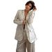 European And American 2026 Sparkling Silver Sequined V-Neck Suit Jacket And Wide Leg Pants Two-Piece Set_ecoleips.com