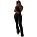 Audday 2024 Spring New Sexy Slim Fit Crop Top Short Sleeve T-Shirt High Waist Tight Casual Long Pants Set_ecoleips.com
