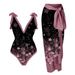 Vintage High-Cut One-Piece Swimsuit For Women - Tummy Control Slimming Bathing Suit With Modest Coverage, Floral & Tropical Prints_ecoleips.com