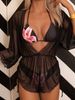 Women's Clothing Three Piece Bikini Swimsuit American Style Sexy Swimwear For Beach & Pool - Comfortable & Stylish_ecoleips.com