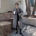 Chic Women's Long Over-the-knee Coat, Spring 2026 New British Style High-end Suit Coat_ecoleips.com
