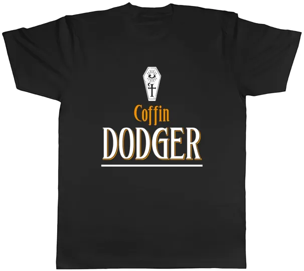 Women's T-Shirts Funny Halloween Mens T-Shirt Coffin Dodger Old Timer Unisex Tee Gift_ecoleips.com