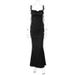 Women's clothing sexy slim hip-covering long solid color dress fashionable temperament long skirt_ecoleips.com