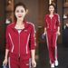 2026 Spring Autumn New Women's Casual Sports Suit Fashionable Age-Reducing Slimming Cardigan Sweatshirt And Sweatpants_ecoleips.com