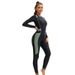 Muslim New Long Sleeved One Piece Swimsuit For Women In European And American Colors, Fully Surrounded Diving Suit Trousers Swimsuit_ecoleips.com