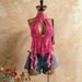 Women's Clothing Women's Sexy Leopard Print Scarf Backless Bow Suspender Top With Flowing Hem Style Vacation Clothing_ecoleips.com