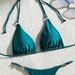Women's Clothing New Solid Color Metal Decoration Bikini Sexy Neck Strap Backless Swimsuit Bikini_ecoleips.com