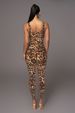 K New Style Large U-neck Printed Jumpsuit Fashionable Women's Nightclub Outfit_ecoleips.com