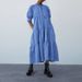 Women's Clothing Summer Vest Dress Retro Puff Sleeve Relaxed-fit Casual Dress_ecoleips.com