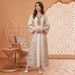 Middle Eastern Women's Muslin Dress Dubai Robe Abaya Arabian Attire Malaysian Women's Clothing Polyester_ecoleips.com
