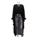 K Uniquely Designed Ruffled Hem With A Drag Down Hem, Women's Shirt With V-neck And Flared Sleeves, Beach Style Top_ecoleips.com