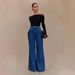 Women's Loose Fit Wide Leg Jeans Casual Fashion Cotton Denim Spring/Autumn Regular Size_ecoleips.com