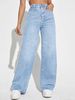 Women’s Clothing new trendy mid waist straight jeans_ecoleips.com