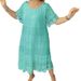 Women's Clothing Solid Color Round Neck Short Sleeve Lace Lace Skirt Women's Clothing_ecoleips.com