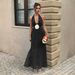 Women's Clothing French Retro Style Halter Neck Deep V Waist Dress Spring Summer_ecoleips.com