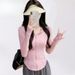 Sunscreen Clothing For Women, Summer Slim Fit Hooded Sunscreen Jacket For Women, UV Protection Ice Silk Cardigan Top, Sunscreen Clothing_ecoleips.com