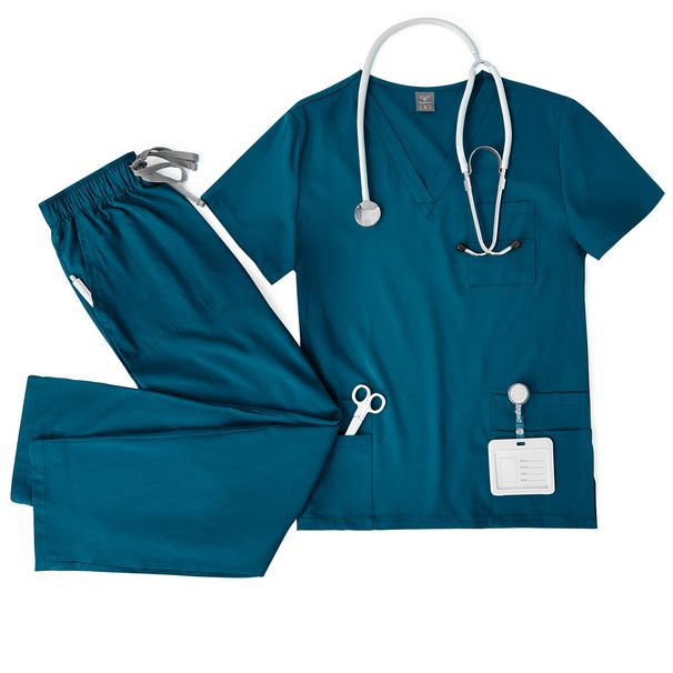 Nurse Uniform V Neck Suit Casual Thin Double Layer Pocket Quick Drying Doctor Hand Washing Clothes Hand Washing Clothes_ecoleips.com