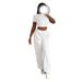 LKTM Women's Slim Fit Two-Piece Set Summer Streetwear Cropped T-Shirt And High-Waisted Shorts Solid Color Trendy Outfit_ecoleips.com