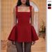 2025 Cross-Border European And American Style Foreign Trade Waist-Cinching A-Line Vest Spring Summer New Square Neck_ecoleips.com
