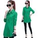 Verve Autumn Winter New College Style Solid Color Shirt Women's Turn-down Collar Long Sleeve Blouse_ecoleips.com