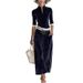 Women's Autumn Winter Fashion Casual Sportswear Set Korean Long Sleeved Solid Color High Neck Zipper Wide Leg Pants_ecoleips.com