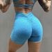 High Waist Yoga Shorts For Women - Seamless Butt Lift Workout Shorts With V-Cut Back & Peach Shape - Soft Brushed Fabric - S M L Xl_ecoleips.com